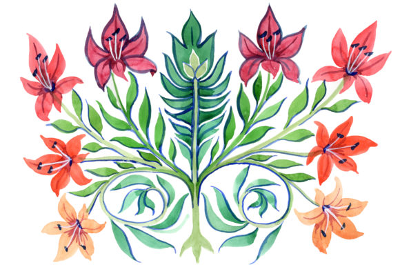 Ancient Kiev Ornament Flower Watercolor Set Review