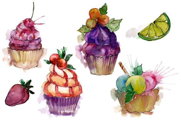 Dessert Deity Watercolor Illustrations Review