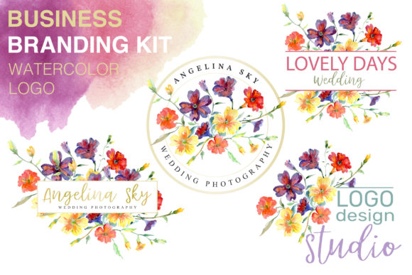 LOGO with Wildflowers Watercolor: A Designer's Review