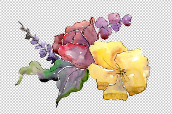 Reviewing Bouquet of Flowers Rebecca Watercolor